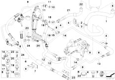 E70 X5 4.8i N62N SAV / Steering/  Hydro Steering Oil Pipes-2