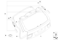 E70 X5 4.8i N62N SAV / Bodywork/  Trunk Lid Top