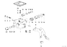 E12 518i M10 Sedan / Fuel Preparation System Throttle Housing Assembly