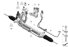 F01 740i N54 Sedan / Steering/  Hydro Steering Box