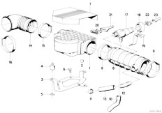 E34 530i M30 Sedan / Fuel Preparation System/  Volume Air Flow Sensor