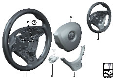 F01 740i N54 Sedan / Steering/  Airbag Sports Steering Wheel Multifunct