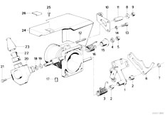 E32 735i M30 Sedan / Fuel Preparation System Accelerator Pedal