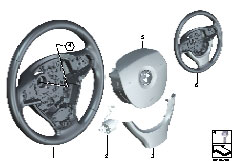 F02 730Ld N57 Sedan / Steering Steering Wheel Airbag Multifunctional