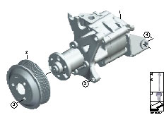 F01 740i N54 Sedan / Steering/  Power Steering Pump