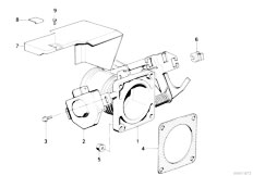 E34 530i M30 Sedan / Fuel Preparation System/  Throttle Housing Assembly