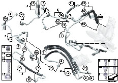 F01 750i N63 Sedan / Steering Power Steering Oil Pipe Dynamic Drive