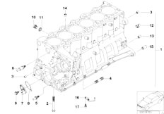 E63N 635d M57N2 Coupe / Engine Engine Block