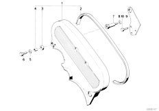 E34 524td M21 Sedan / Engine/  Wheel Casing Upper Part