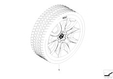 E71 X6 50iX N63 SAC / Wheels Winterkomplettrad V Speiche 257