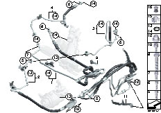 F01 730d N57 Sedan / Steering/  Power Steering Oil Pipe Dynamic Drive