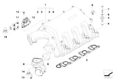 E65 745d M67N Sedan / Engine/  Intake Manifold System