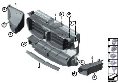 F01 730d N57 Sedan / Vehicle Trim/  Air Duct