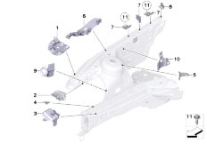 E89 Z4 30i N52N Roadster / Bodywork Front Body Bracket Right