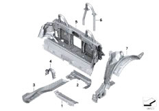 E89 Z4 35i N54 Roadster / Bodywork/  Partition Trunk Floor Parts