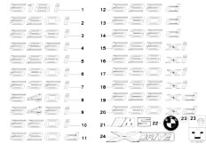 E61N M5 S85 Touring / Vehicle Trim/  Emblems Letterings