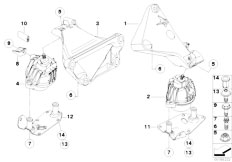 E92 330d N57 Coupe / Engine And Transmission Suspension Engine Suspension