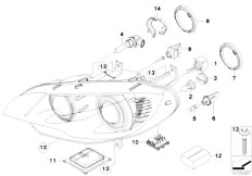 E71 X6 50iX N63 SAC / Lighting/  Headlight Parts