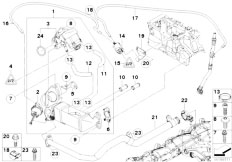 E88 120d N47 Cabrio / Engine/  Emission Reduction Cooling-3