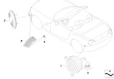 E85 Z4 2.5i N52 Roadster / Lighting Side Marker Light