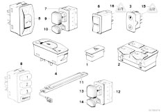 E32 730iL M60 Sedan / Vehicle Electrical System/  Various Switches-2