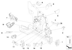 E71 X6 50iX N63 SAC / Bodywork Front Body Bracket Left