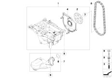 E93 330d N57 Cabrio / Engine/  Lubrication System Oil Pump With Drive