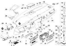 E61 530i N52 Touring / Vehicle Trim/  Trim Panel Dashboard