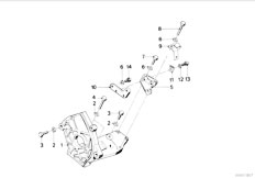E30 324d M21 4 doors / Fuel Preparation System Supporting Bracket