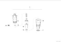 E30 324td M21 4 doors / Fuel Preparation System Insert Injection Nozzle