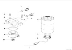 E30 324td M21 4 doors / Fuel Preparation System Fuel Strainer With Heating