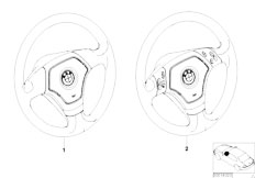 E46 320i M52 Touring / Steering/  Airbag Sports Steering Wheel-2