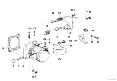 E21 323i M20 Sedan / Fuel Preparation System/  Throttle Housing Assembly