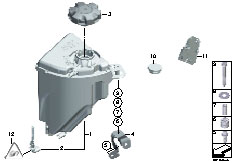 F01 730d N57 Sedan / Radiator/  Expansion Tank