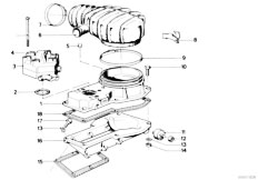 E21 323i M20 Sedan / Fuel Preparation System/  Volume Air Flow Sensor