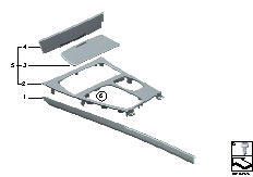 F01 750i N63 Sedan / Vehicle Trim/  Decor Trims Centre Console