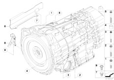 E93 335i N54 Cabrio / Twin Clutch Gearbox/  Gearbox Mounting Parts