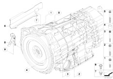 E89 Z4 35i N54 Roadster / Twin Clutch Gearbox/  Gearbox Mounting Parts