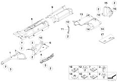 E65 730d M57N Sedan / Vehicle Trim/  Heat Insulation