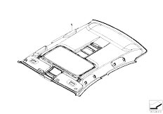 E66 760Li N73 Sedan / Individual Equipment/  Individual Moulded Headliner Alcantara