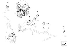 E67 760LiS N73 Sedan / Fuel Preparation System Vacuum Line Auxiliary Air Valve