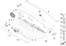 E67 745LiS N62 Sedan / Vehicle Trim Rear Door Linings Side Air Bag Long-2