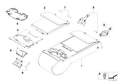 E60 M5 S85 Sedan / Seats/  Rear Seat Centre Armrest