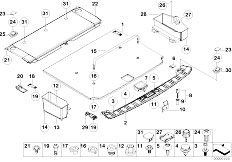 E39 530d M57 Touring / Vehicle Trim/  Trim Panel Trunk Floor