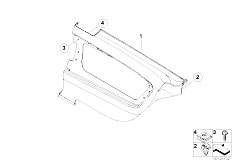 E46 M3 CSL S54 Coupe / Vehicle Trim Lateral Trim Panel Rear-2