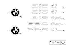 E46 316ti N42 Compact / Vehicle Trim Emblems