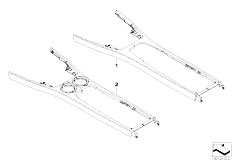 E66 760Li N73 Sedan / Individual Equipment/  Indiv Bottom Panel Strge Partit Leather