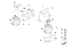 E60 520i M54 Sedan / Engine And Transmission Suspension Engine Suspension