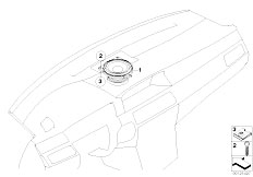 E60 520d M47N2 Sedan / Audio Navigation Electronic Systems/  Components Top Hifi Instrument Panel