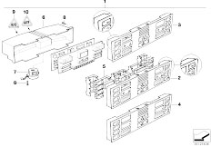 E38 740iL M62 Sedan / Heater And Air Conditioning/  Automatic Air Conditioning Control